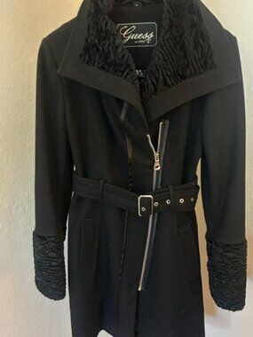 Guess black wool jacket, size Medium